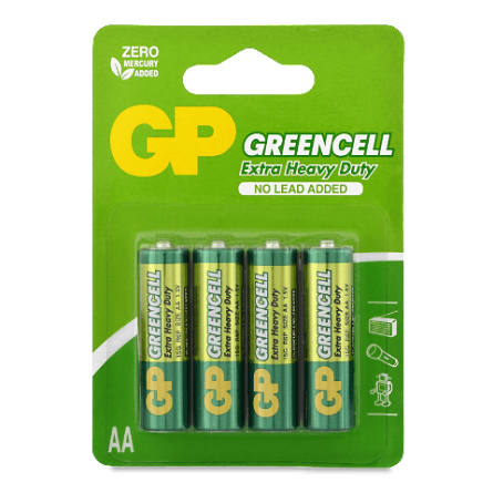 Батарейка GP 15G-U4 Greencell АА Р6 4 шт.
