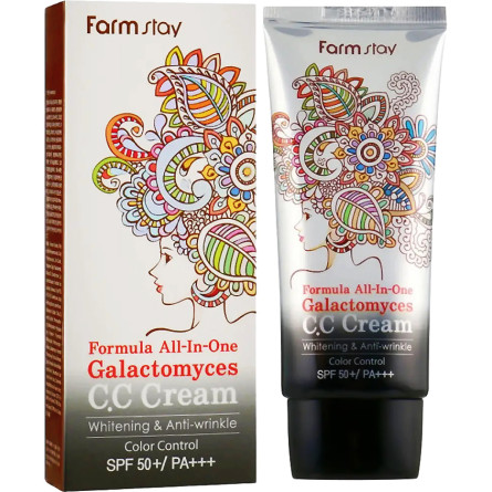 Многофункциональный СС крем Farmstay Formula All-in One Galactomyces C.C Cream SPF50/PA+++ 50 мл