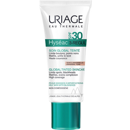 Тональний крем Uriage Hyséac 3-Regul Soin Global Teinté SPF 30 Догляд за жирною шкірою 40 мл slide 1
