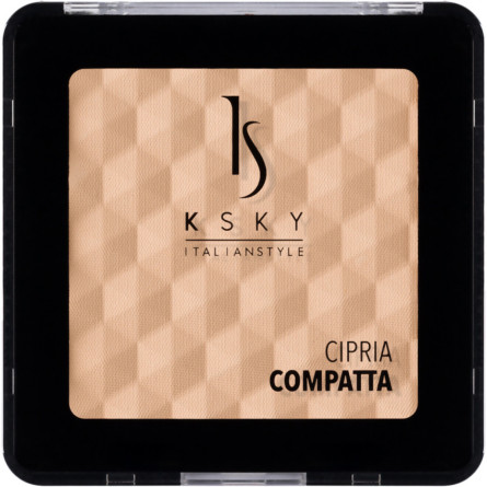 Компактна пудра KSKY Cipria Compatta KS 602 світлий беж 9 г