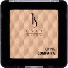 Компактная пудра KSKY Cipria Compatta KS 602 светлый беж 9 г mini slide 1