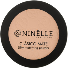 Пудра компактная Ninelle Barcelona матовая легкая Clasico mate 204 Темный розово-бежевый 8 г mini slide 1