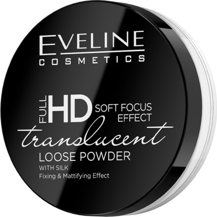 Прозора фіксувальна пудра Eveline Full Hd Loose Powder Translucent slide 1