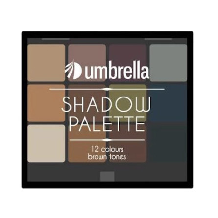 Палетка тіней для повік Umbrella Shadow Palette B Brown Tones 12 коричневих відтінків 20.7 г slide 1