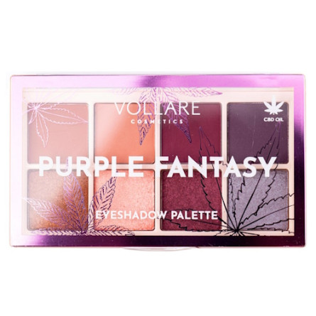 Тіні для повік Vollare Cosmetics Purple Fantasy з CBD-олією 11 г