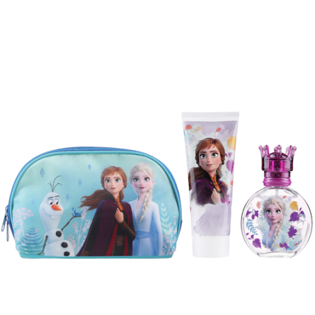Набір для дівчат в косметичці Air-Val Frozen II Туалетна вода 50 мл + Гель для душу 100 мл