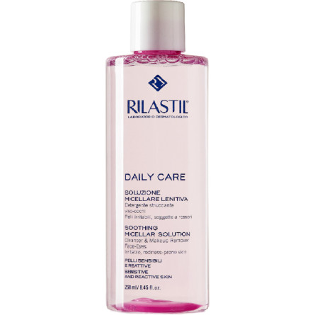 Мицеллярная вода для очищения чувствительной кожи лица и глаз Rilastil Daily Care 250 мл