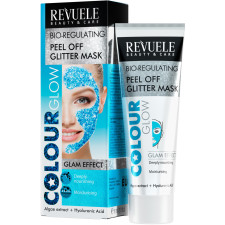 Синя маска-плівка для обличчя Revuele Color Glow Біорегулююча 80 мл mini slide 1