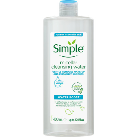 Міцелярна вода Simple Micellar Cleansing Water Pentavitin&Prebiotic 400 мл