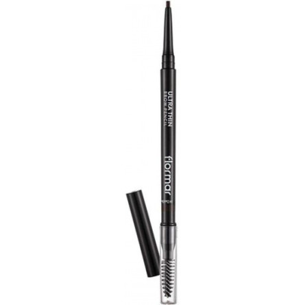 Олівець для брів Flormar Ultra Thin Brow Pencil автоматичний зі щіточкою ультратонкий Brown 0.14 г slide 1