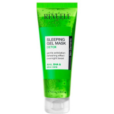 Ночная детокс-маска для лица REVUELE Sleeping Gel Mask Зеленая 80 мл mini slide 1