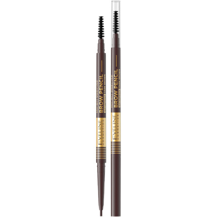 Водостойкий карандаш для бровей Eveline №03 Dark Brown серии Micro Precise Brow Pencil 6 г slide 1