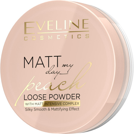 Бронзувально-освітлювальна пудра Eveline Matt My Day Loose Powder Peach 6 г slide 1