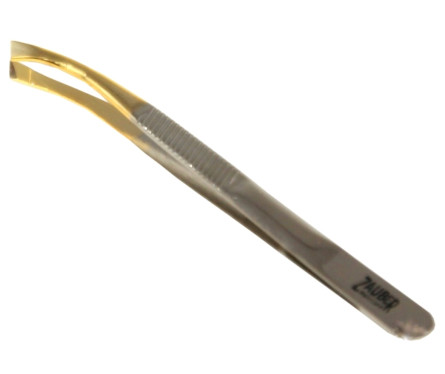 Пінцет для брів Zauber-manicure золотий Т-344S