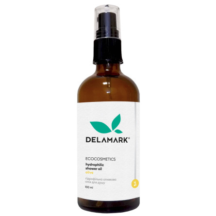 Гідрофільна олія для душу DeLaMark оливкова 100 мл slide 1