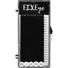 Вії для нарощування FIXEye Hylon Lash C 0.07 мм x MIX 9,11,13 мм 20 ліній Чорні mini slide 1