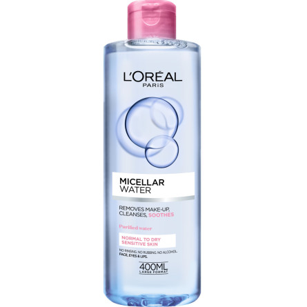 Мицеллярная вода L'Oreal Paris Skin Expert для сухой и чувствительной кожи 400 мл