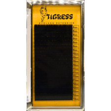 Вії для нарощування Tigress Hylon Lash B 0.07 мм x MIX 8-13 мм 20 ліній Чорні mini slide 1