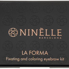 Набор для фиксации и окрашивания бровей Ninelle Barcelona La Forma 652 Серо-коричневый, прозрачный воск 5.2 г mini slide 1