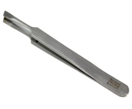 Пінцет для брів широкий Zauber-manicure Т-387S slide 1