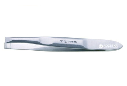 Пинцет для удаления волос Beter с ровными кончиками нержавеющая сталь 5.6 см