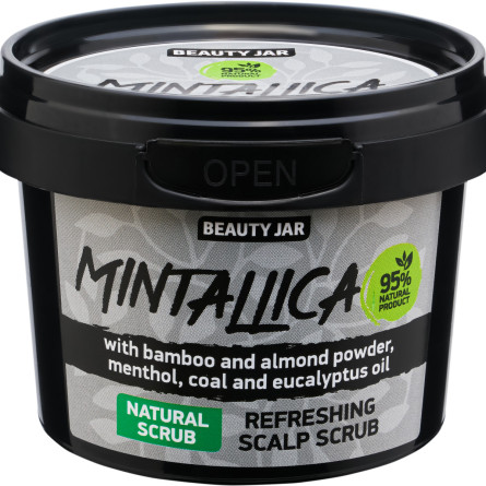 Скраб-шампунь очисний для шкіри голови Beauty Jar Mintallica 100 г