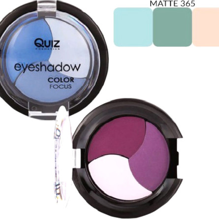 Тени для век Quiz Color Focus eyeshadow 3 365 4 г