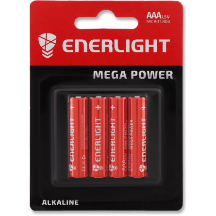 Батарейка Enerlight Mega Power AAA 1.5 V LR03 4 шт. slide 1