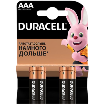 Батарейка Duracell AAA LR03 MN2400 2 шт. slide 1