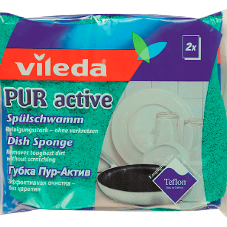 Губки Vileda Pur Active для тефлона 2 шт slide 1
