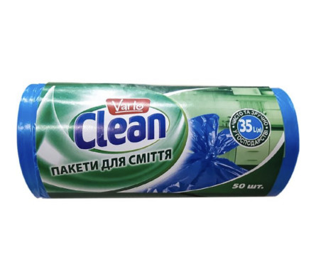 Пакети для сміття Varto Clean 35 л 50 шт. slide 1