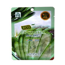 Тканинна маска для обличчя Aspasia Eco Cucumber з екстрактом огірка mini slide 1