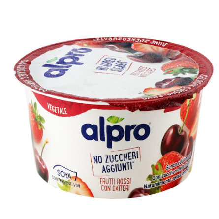 Продукт соєвий ферментований Alpro червоні фрукти з фініками 135г