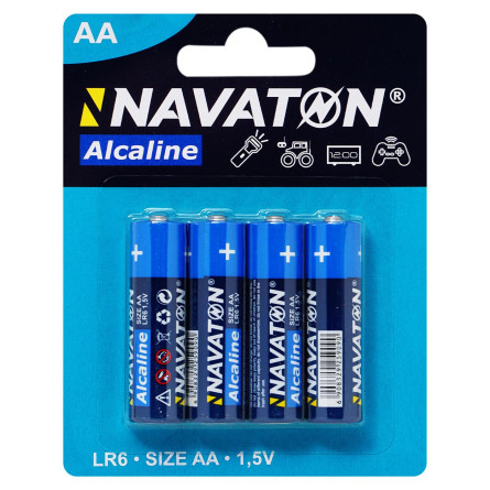 Батарейка лужна NAVATON AA-LR6 4шт slide 1