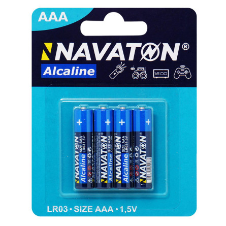 Батарейка лужна NAVATON AAA-LR03 4шт