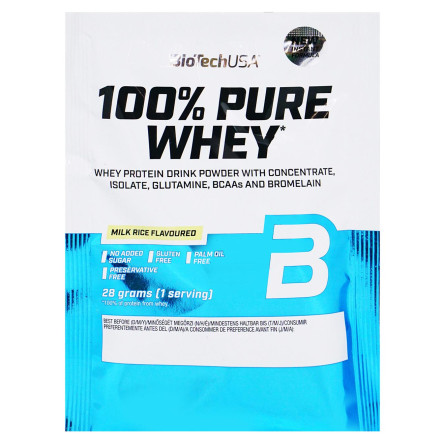 Протеїн Biotech 100% Pure Whey Рисовий пудинг 28г
