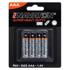 Батарейки Navaton AAA 4шт mini slide 1