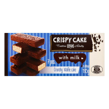 Торт Бісквіт Шоколад Crispy Cake вафельний з молоком 195г mini slide 1