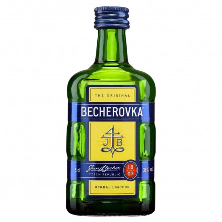 Лікерна настоянка Becherovka на травах 38% 50мл