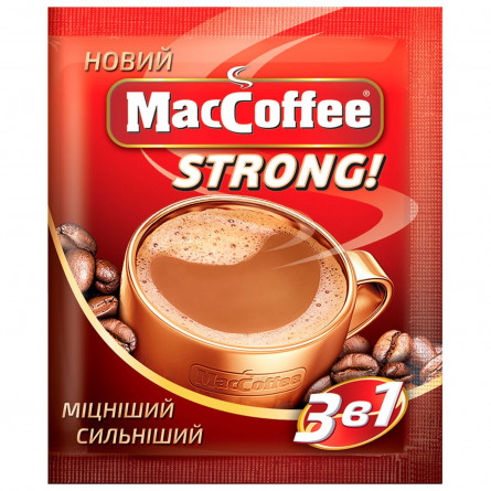 Напій кавовий MacCoffee 3в1 Strong розчинний 16г slide 1