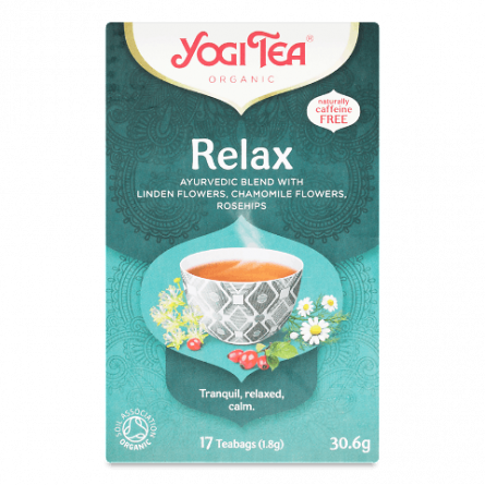 Суміш трав'яна Yogi Tea Relax органічна