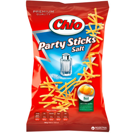 Упаковка картопляної соломки Chio Party Stick зі сіллю 70 г х 14 шт.