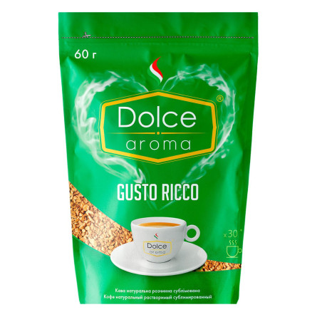 Кофе Dolce Aroma Gusto Ricco растворимый 60г slide 1