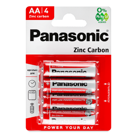 Батарейки Panasonic Zinc Carbon R6 slide 1