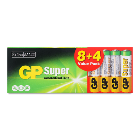 Батарейки GP 24A8/4-2UE лужні AAA LR03