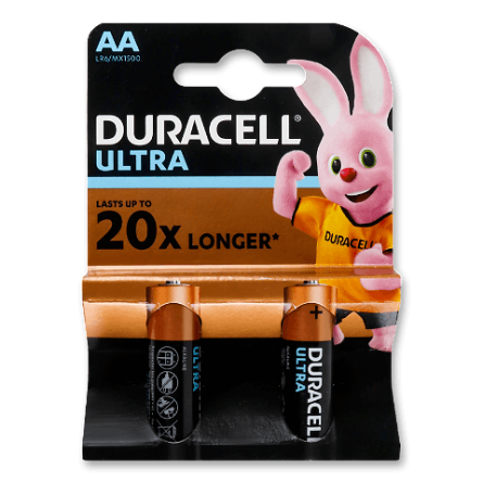 Батарейки Duracell Ultra Power AA/2 LR6 1,5 v