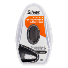 Губка-блиск для взуття Silver дозатор чорна mini slide 1