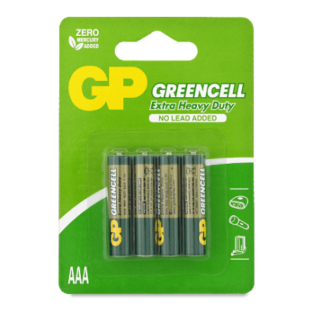 Батарейки GP Greencell 15G-U ААА slide 1