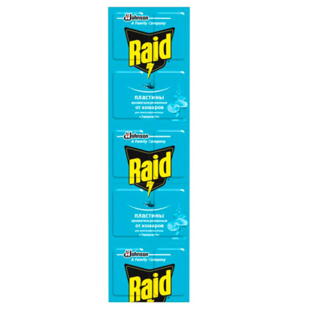 Пластины от комаров Raid Эвкалипт для фумигатора 10шт slide 1