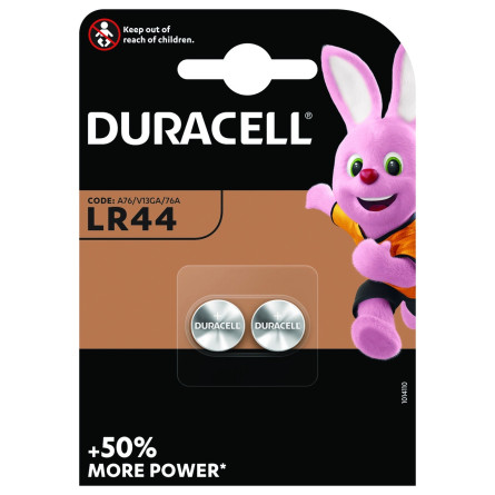 Батарейки Duracell LR44 2шт slide 1